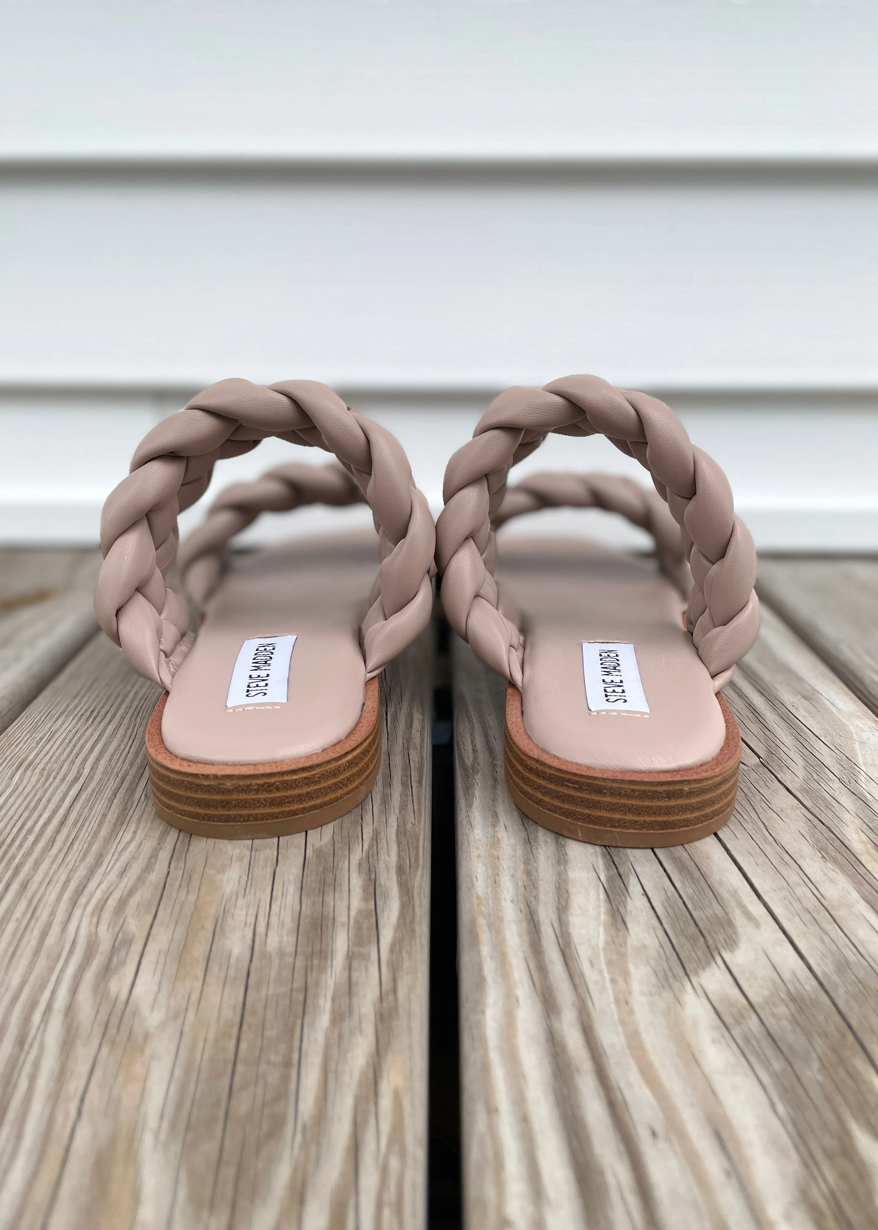 2 braided strap flat sandal