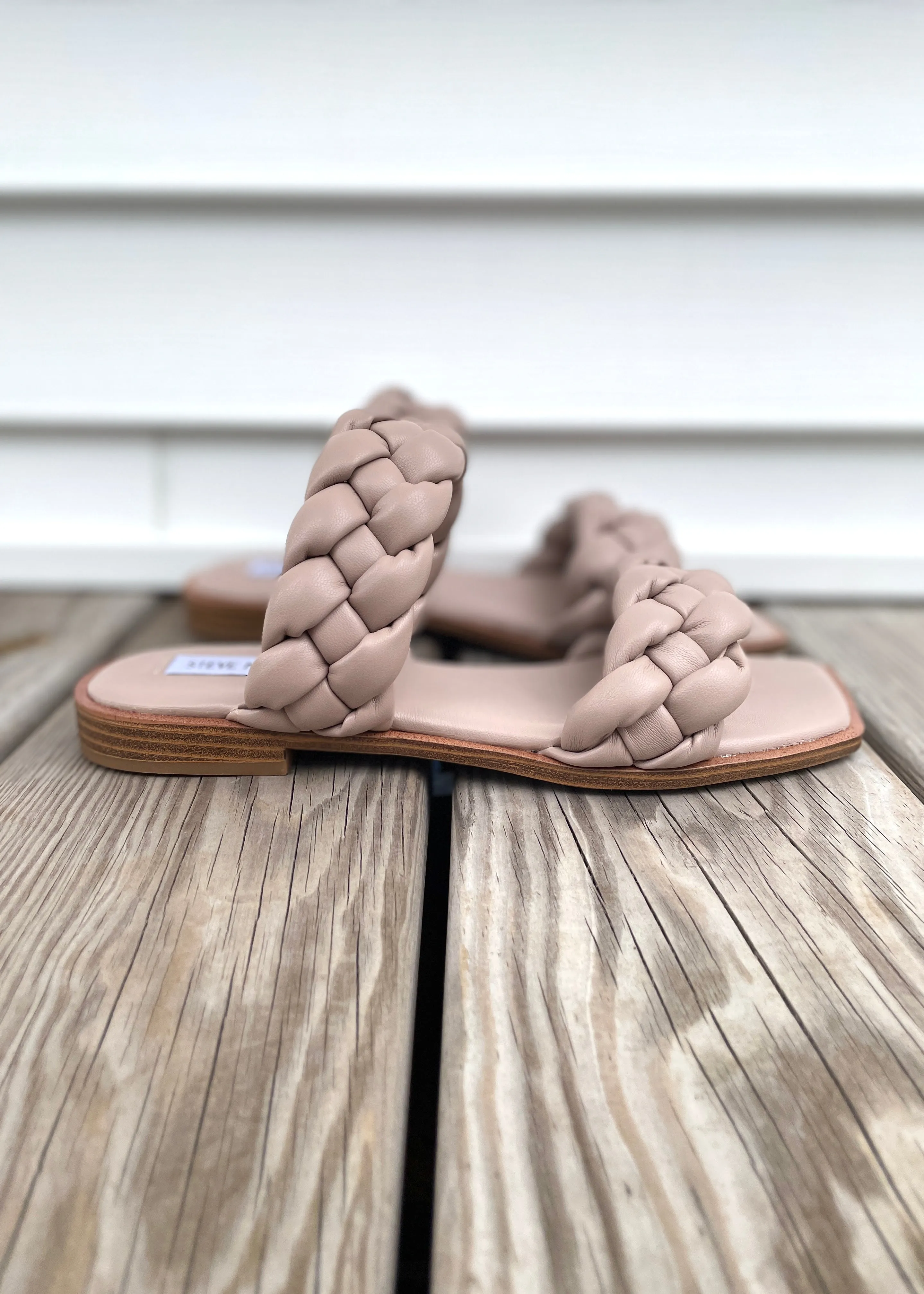 2 braided strap flat sandal