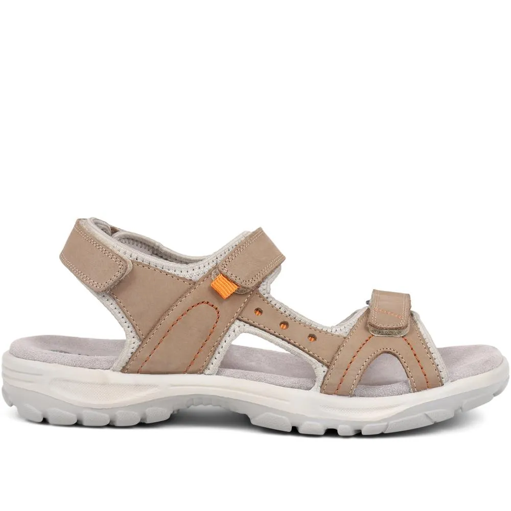 Adjustable Leather Walking Sandals - DDIN39005 / 325 012