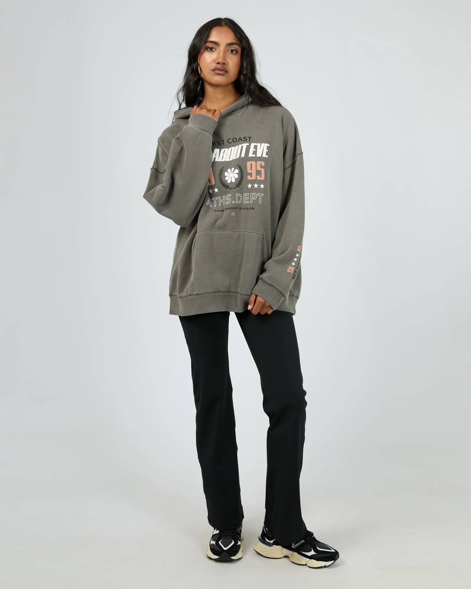 All About Eve Performance Oversized Hoodie Charcoal