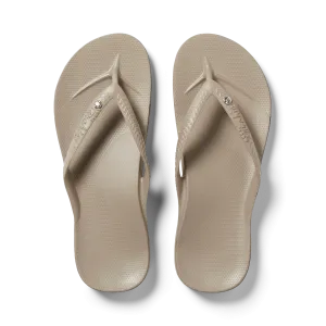 Arch Support Flip Flops - Classic - Crystal Taupe