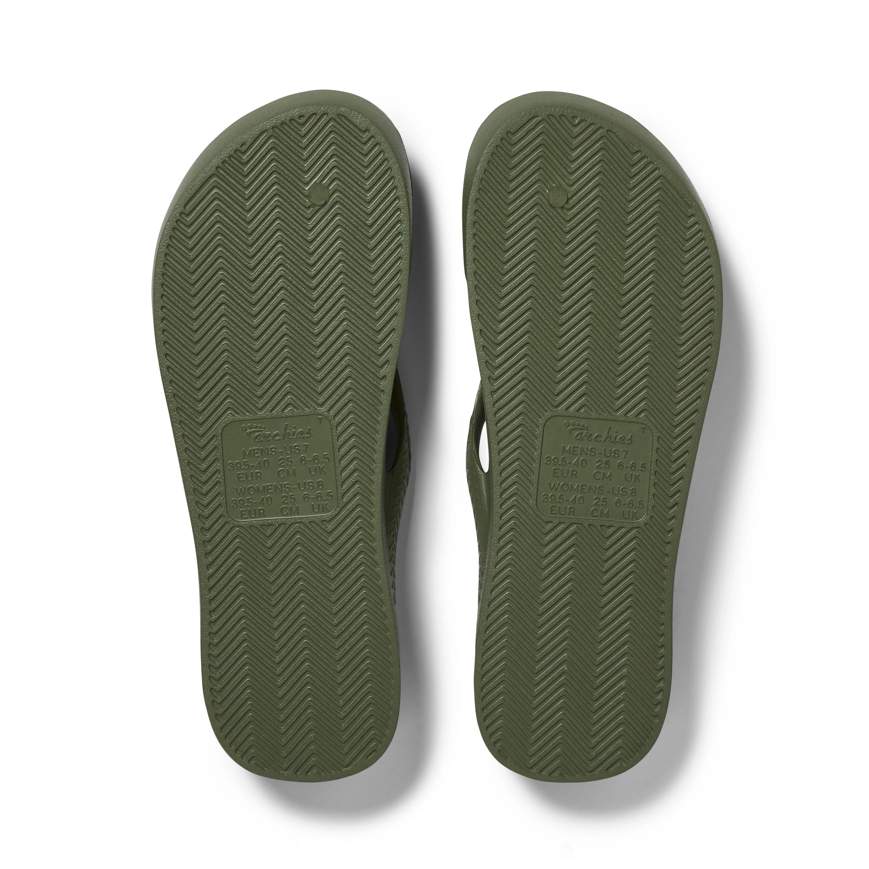 Arch Support Flip Flops - Classic - Khaki