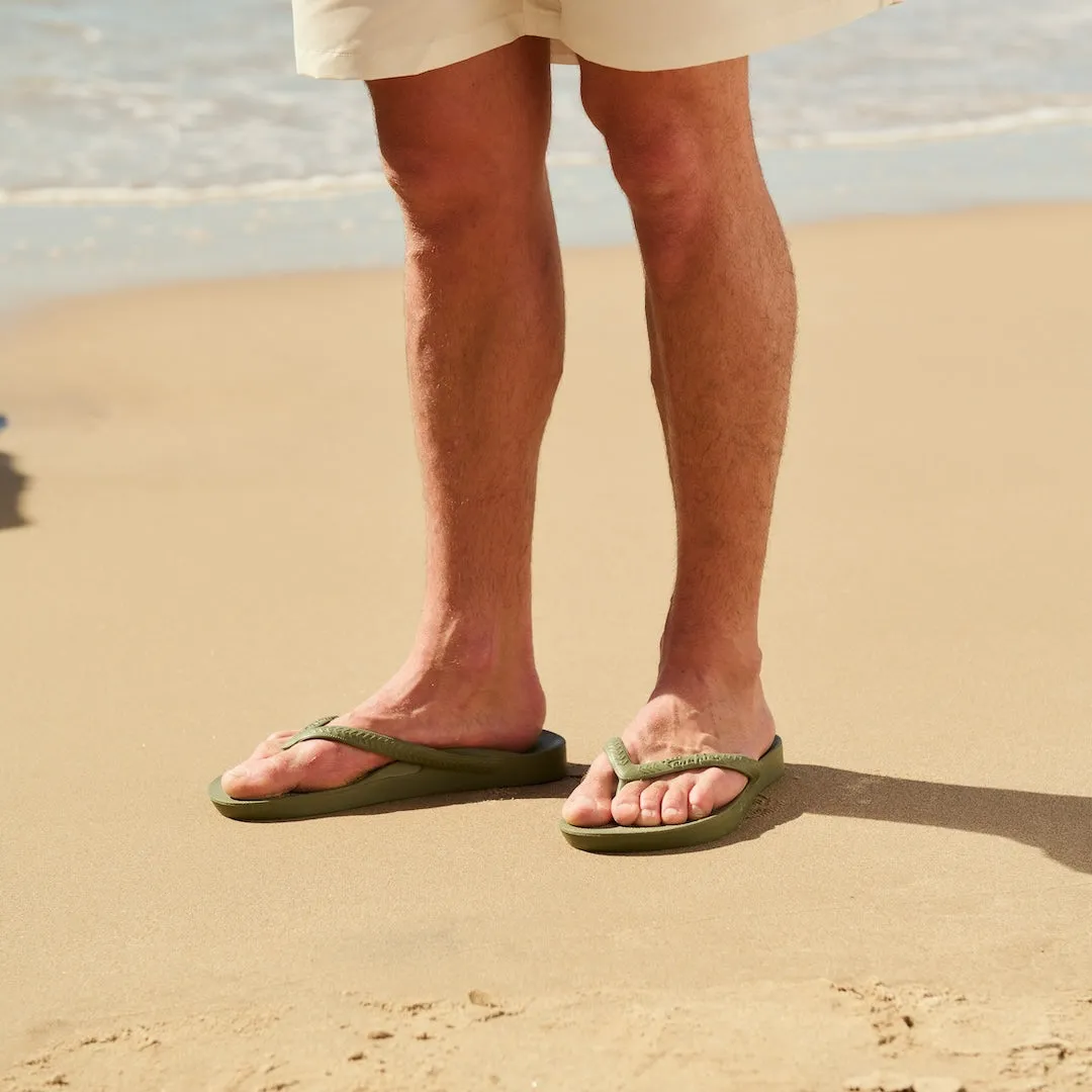 Arch Support Flip Flops - Classic - Khaki