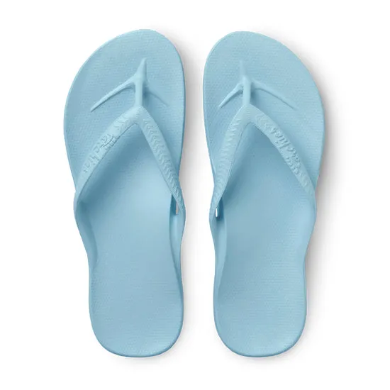 Archies Arch Support Flip Flops Sky Blue