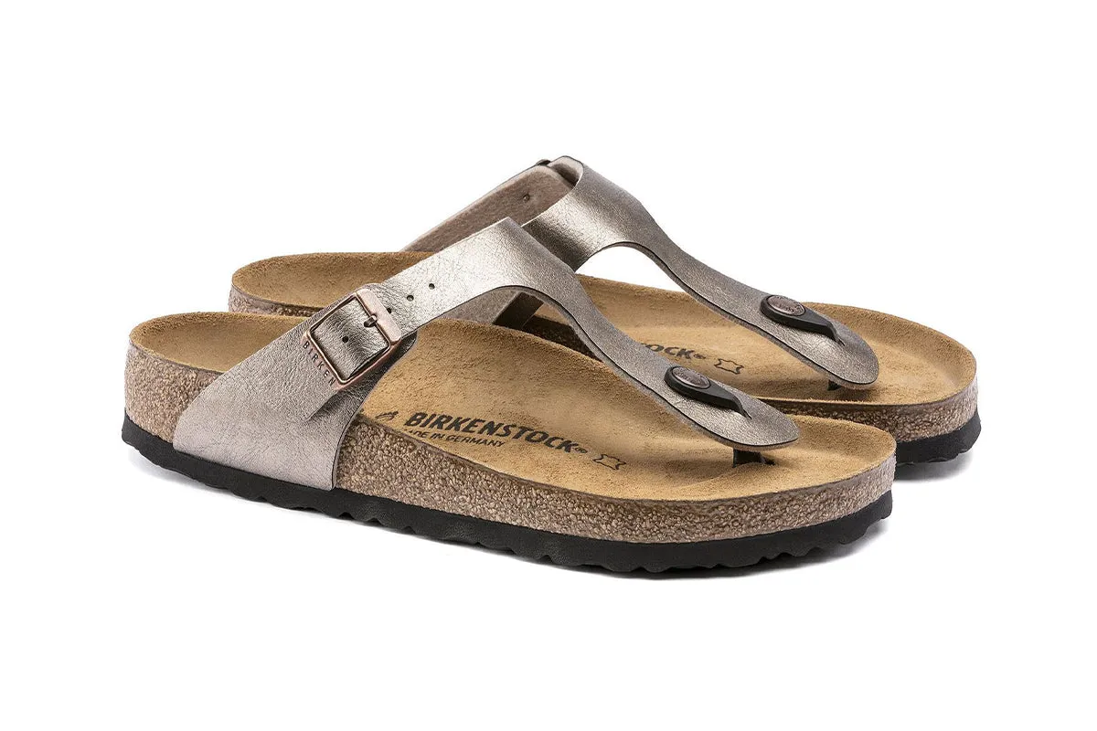 Birkenstock Gizeh R Graceful Taupe Birko-Flor Womens