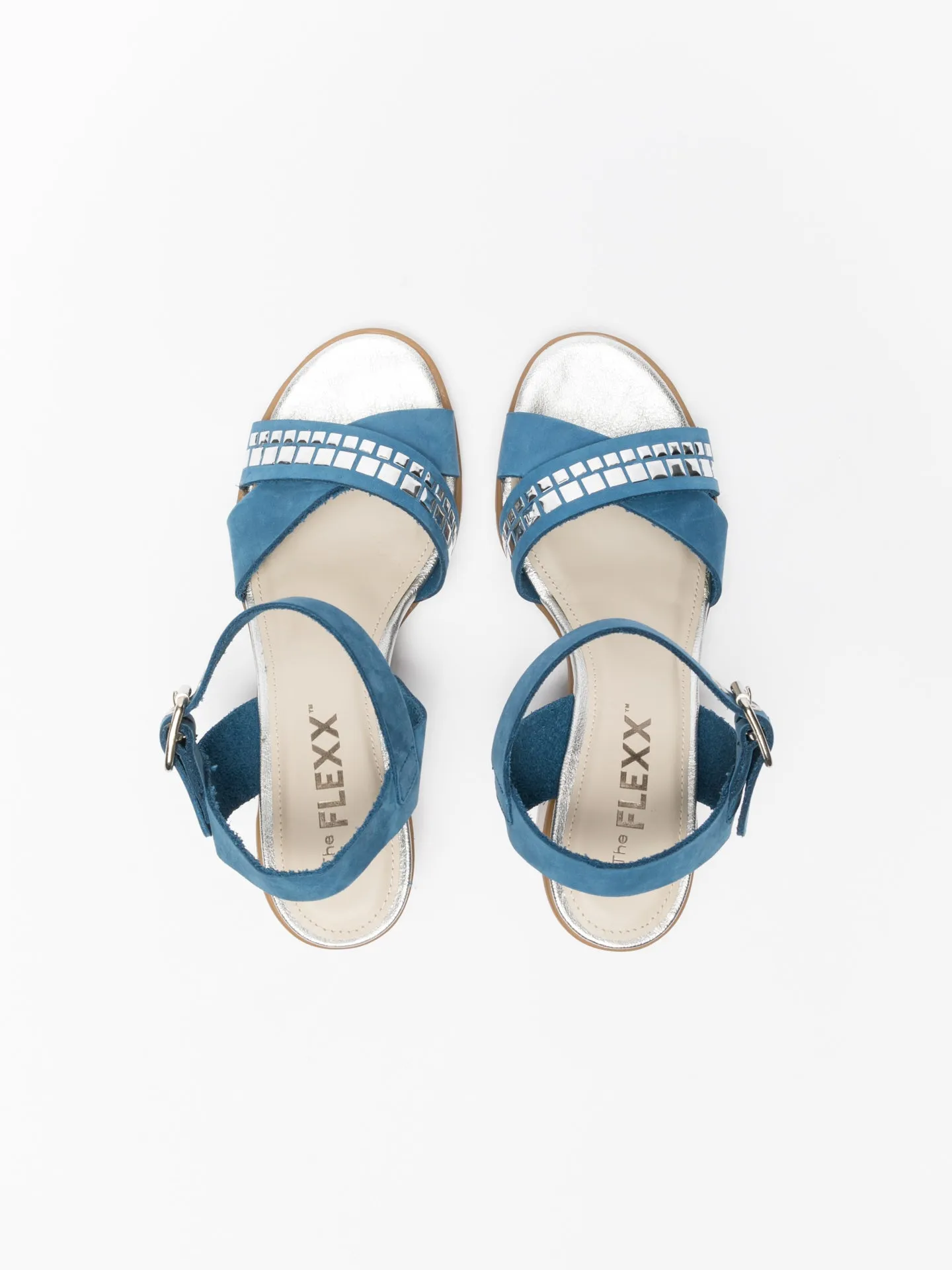 Blue Sling-Back Sandals