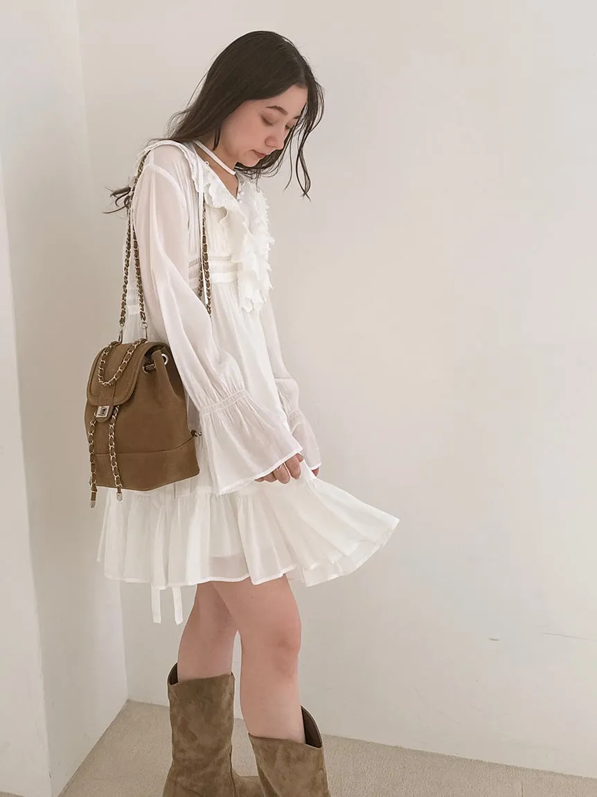 Boho Tunic Ruffle Top