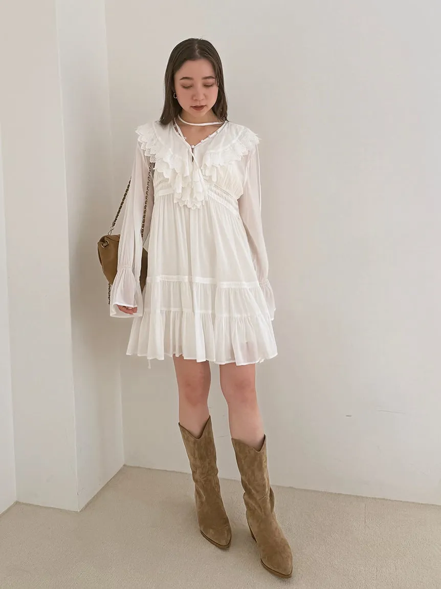 Boho Tunic Ruffle Top