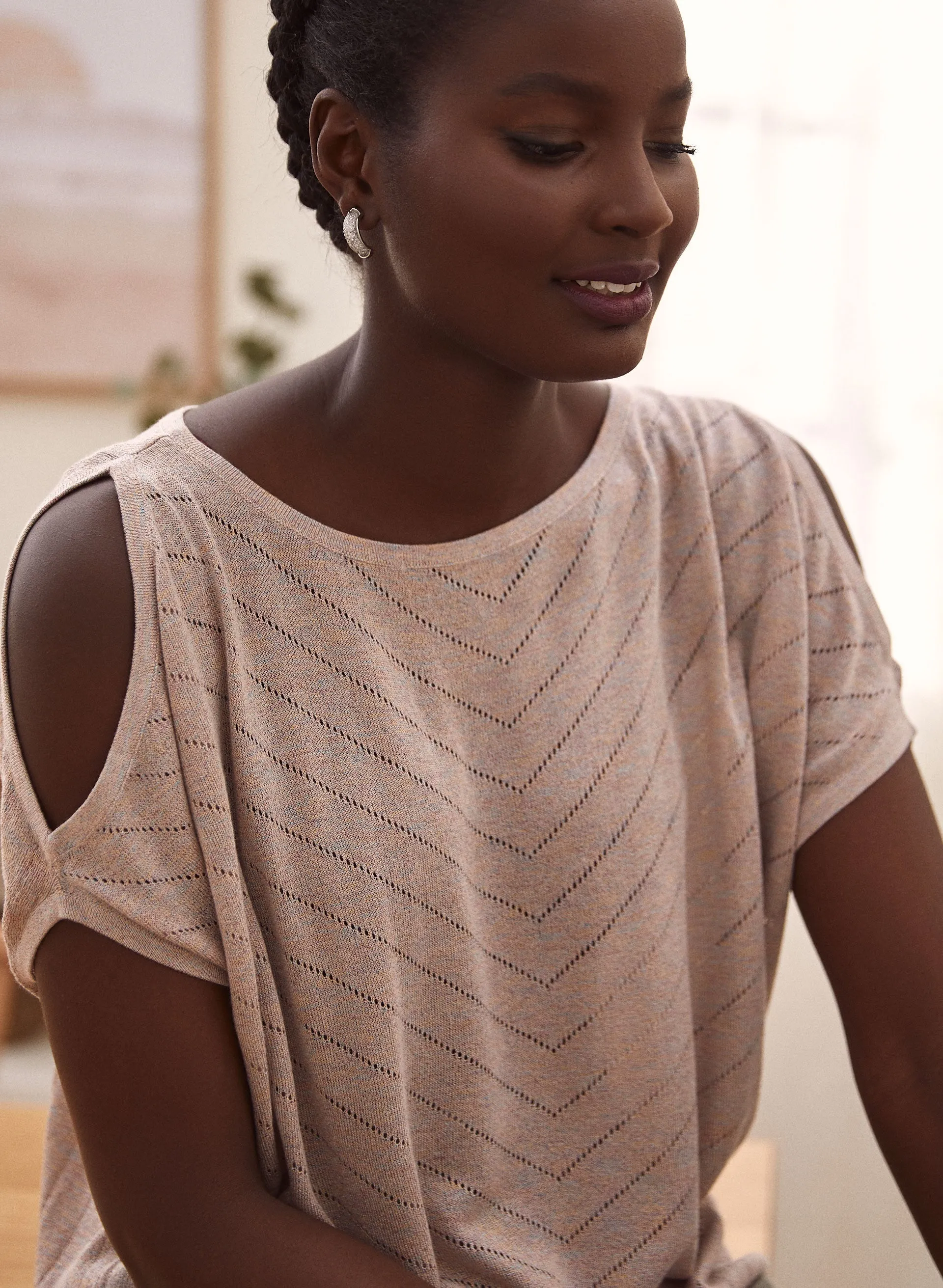 Cold Shoulder Sweater