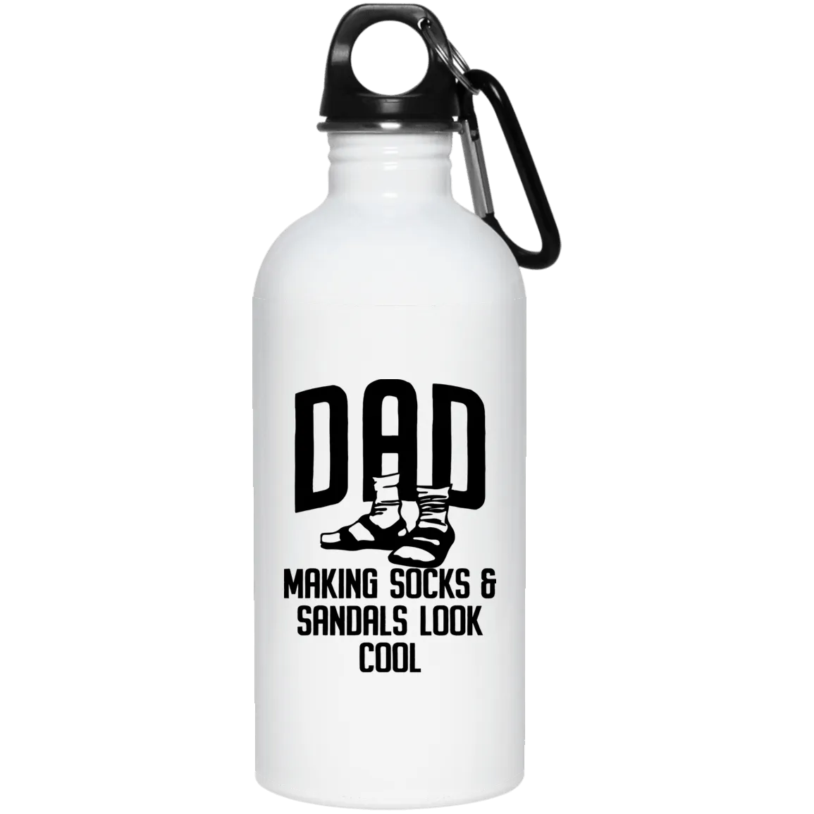 Dad Socks and Sandals  20 oz. Stainless Steel Water Bottle