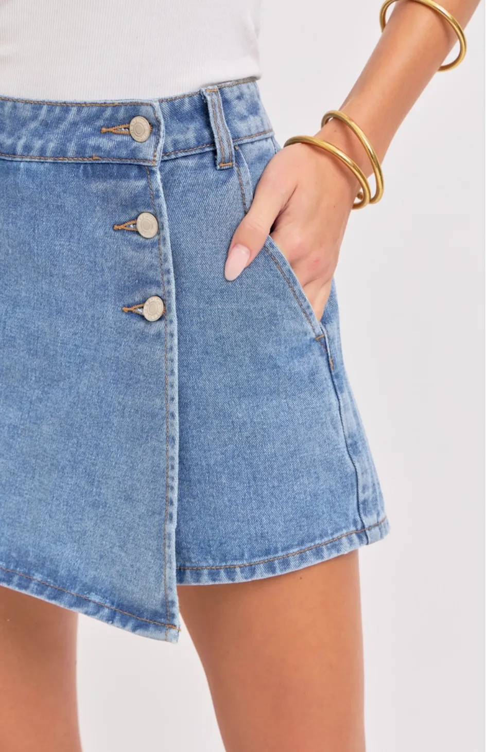 Denim Skort