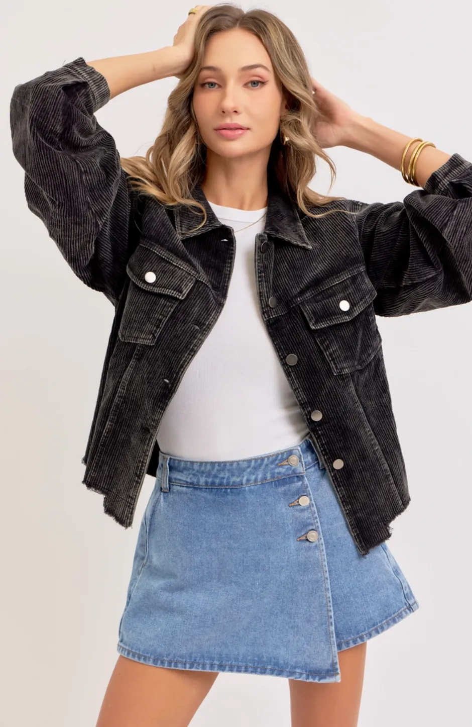 Denim Skort