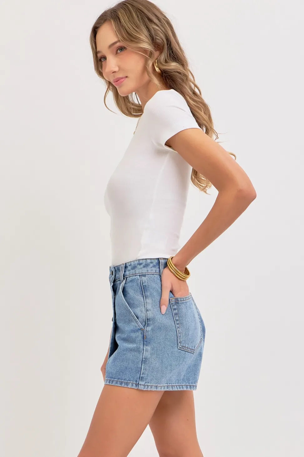 Denim Skort