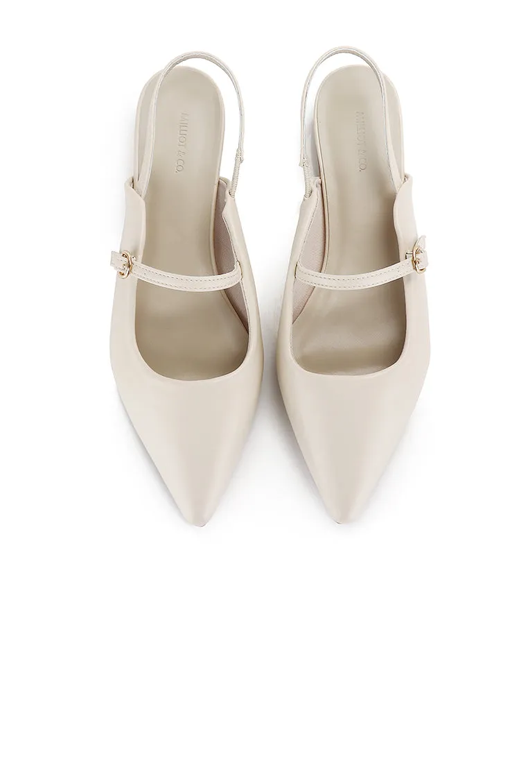 Eurig Pointed Toe Flats & Ballerina (Beige)