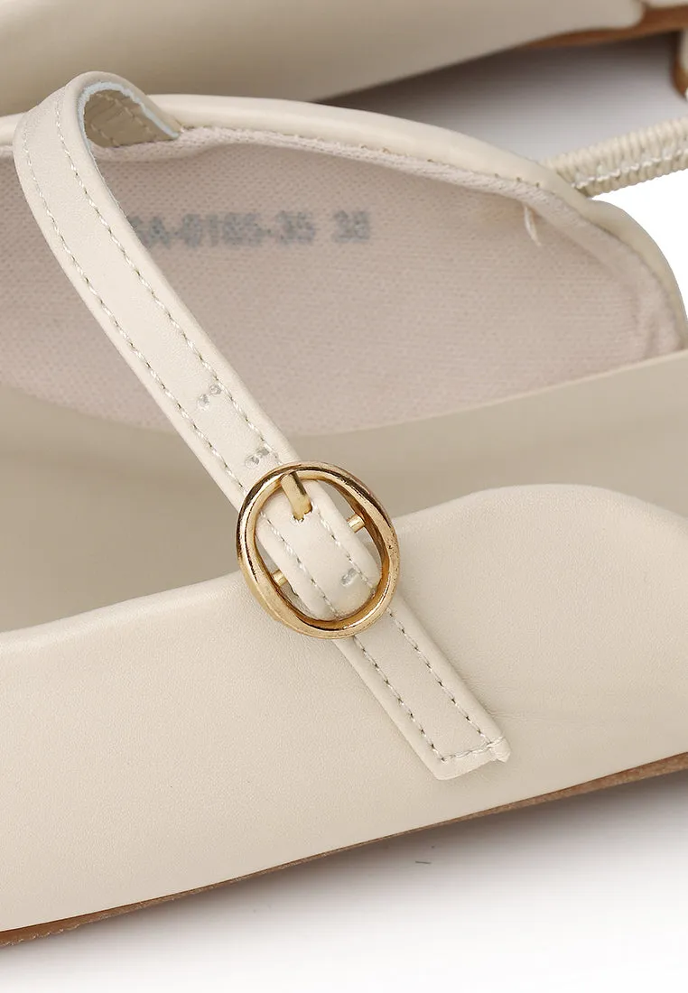 Eurig Pointed Toe Flats & Ballerina (Beige)