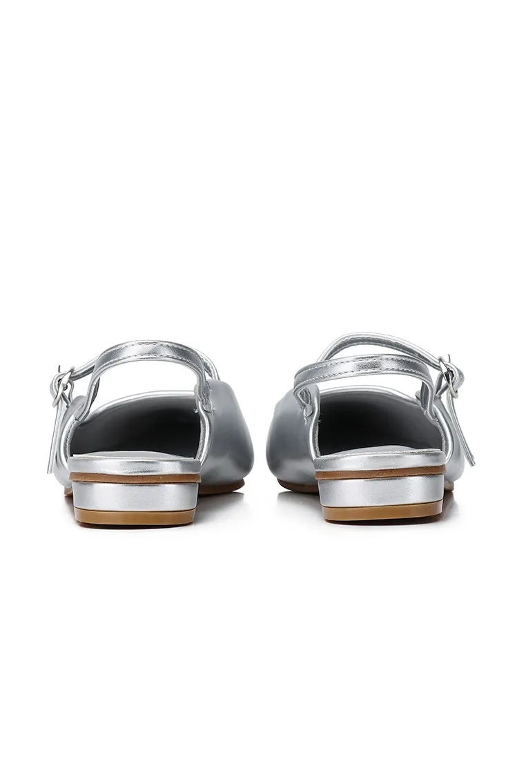 Eurig Pointed Toe Flats & Ballerina (Silver)