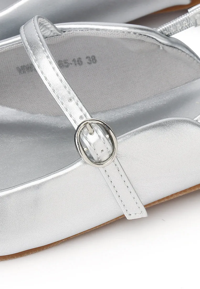 Eurig Pointed Toe Flats & Ballerina (Silver)
