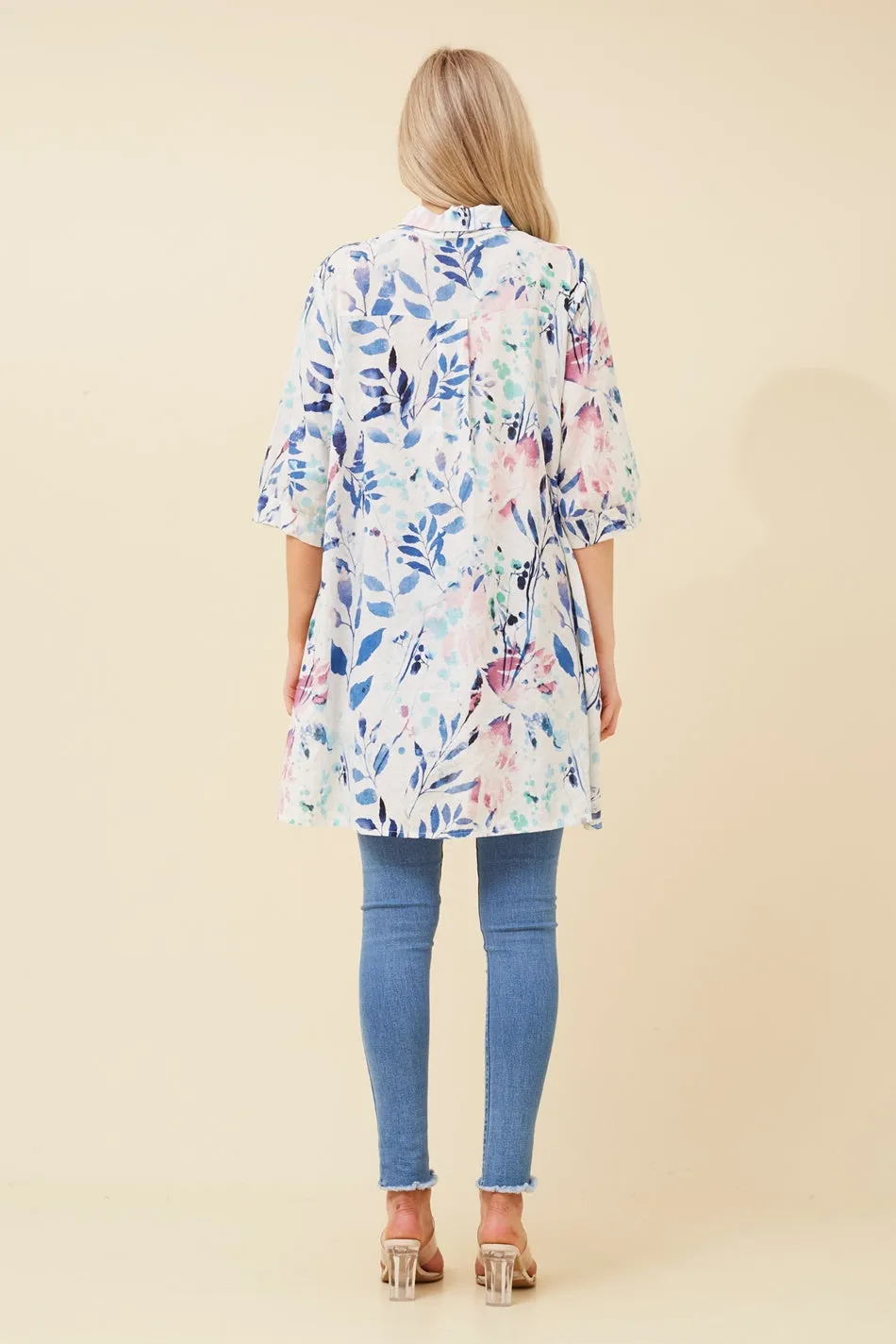 FINCH LEAF PRINT SHIRT