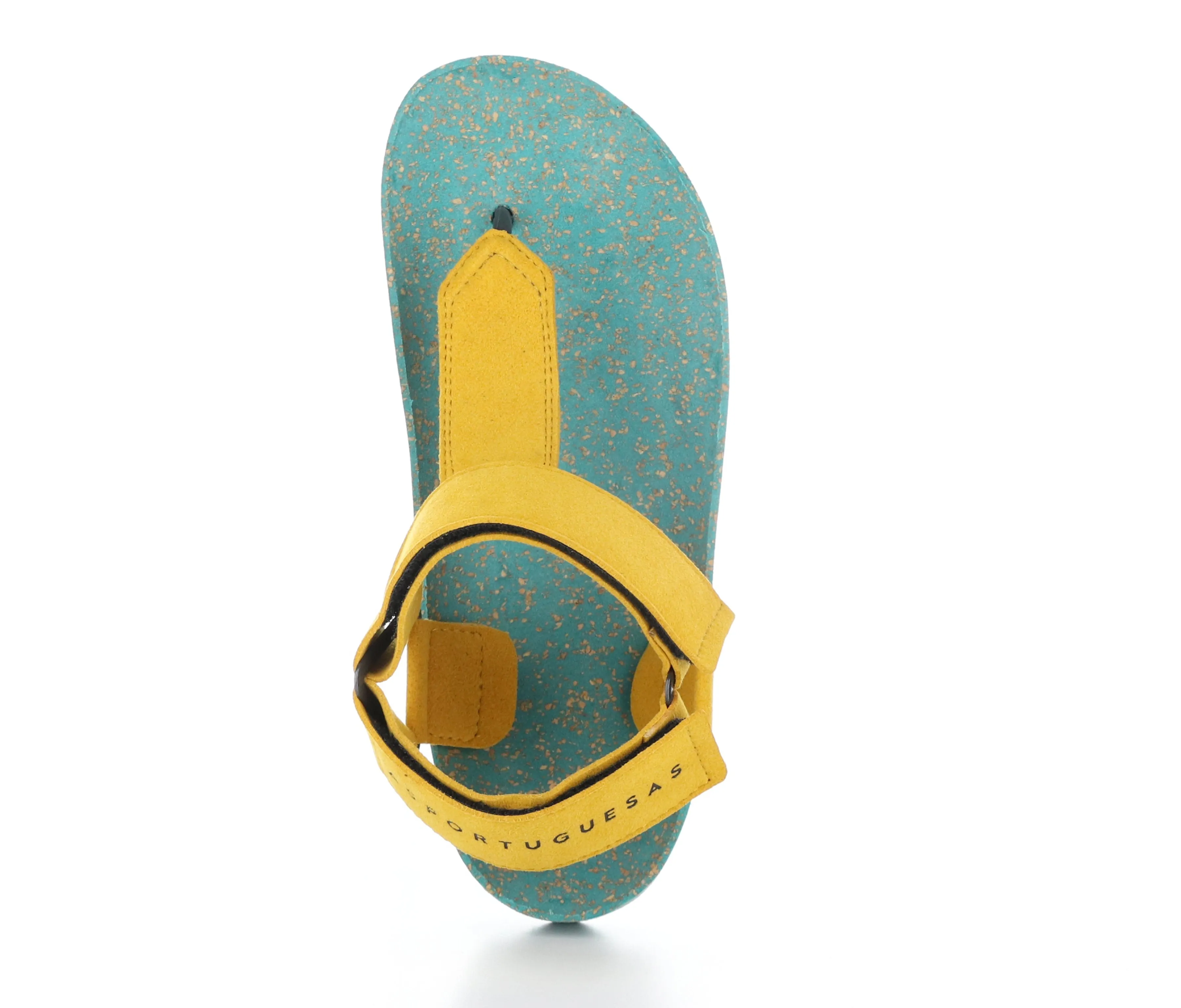FIZZ_L Yellow Suede Thong Sandals