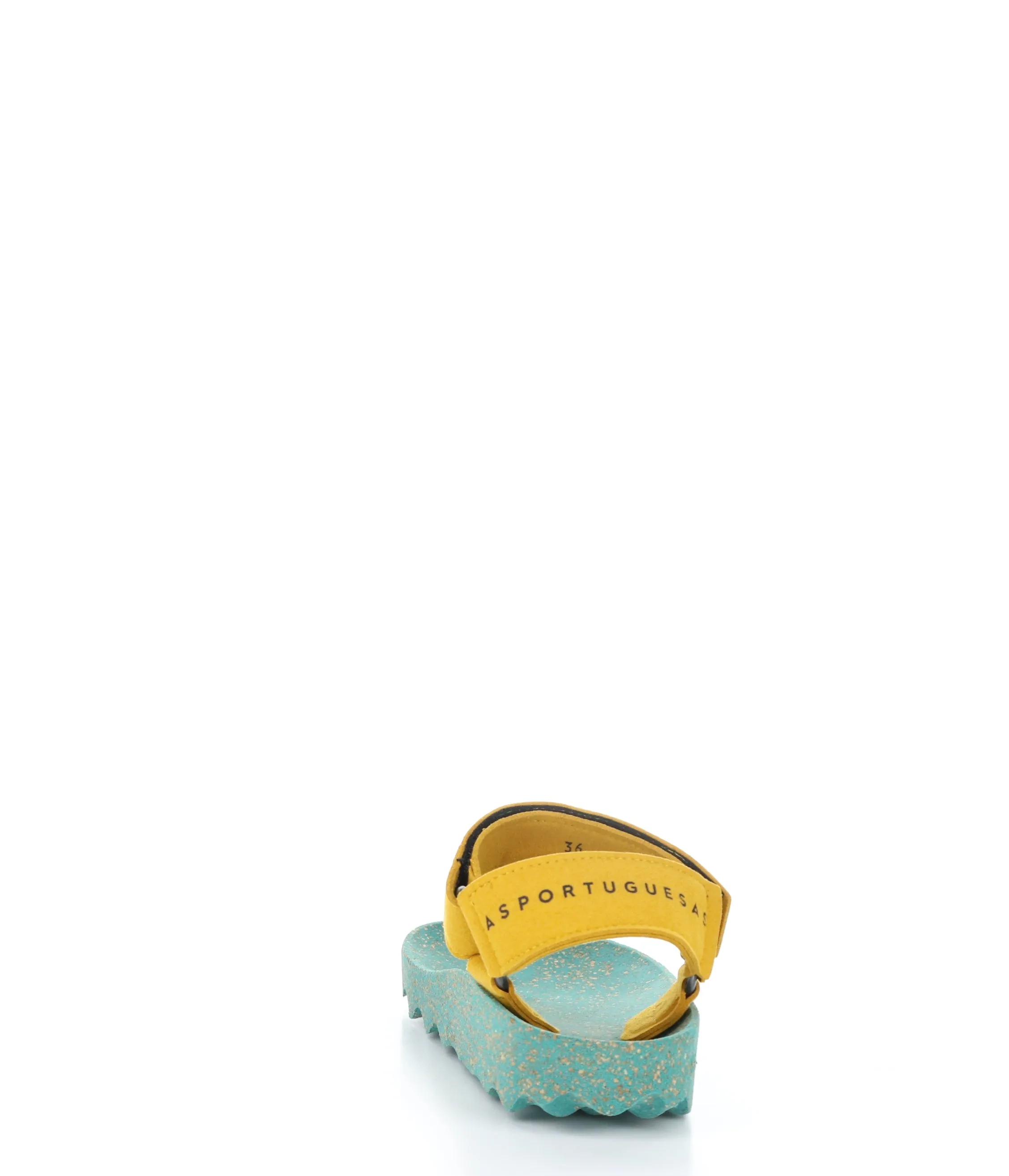FIZZ_L Yellow Suede Thong Sandals
