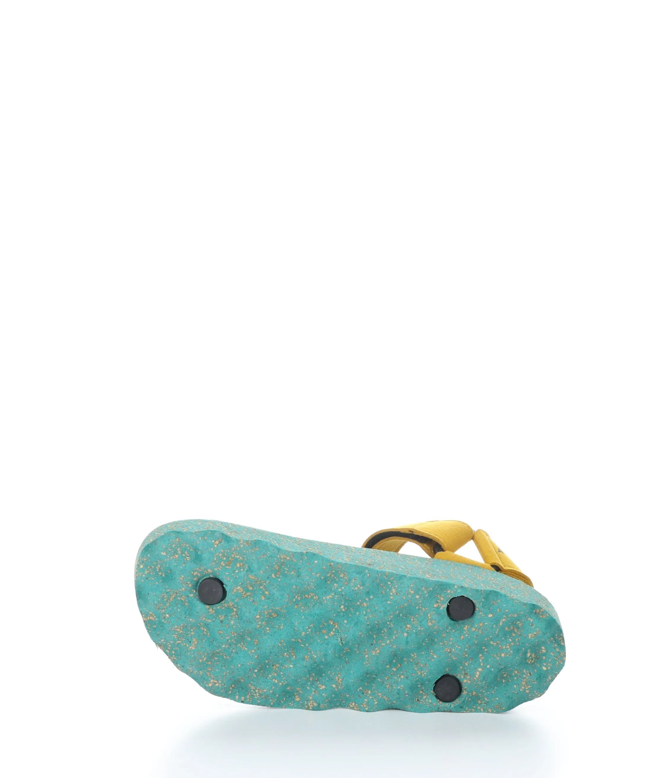 FIZZ_L Yellow Suede Thong Sandals