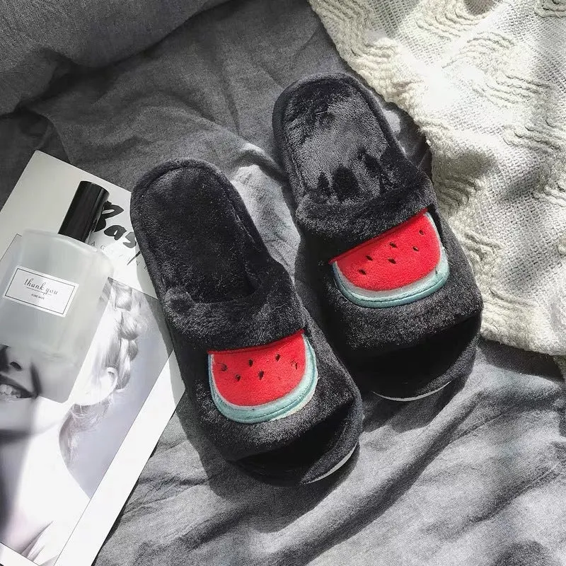 Fruity Fuzzy Indoor Slippers