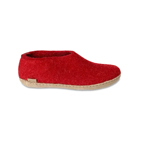 Glerups Leather Sole Shoes - Red