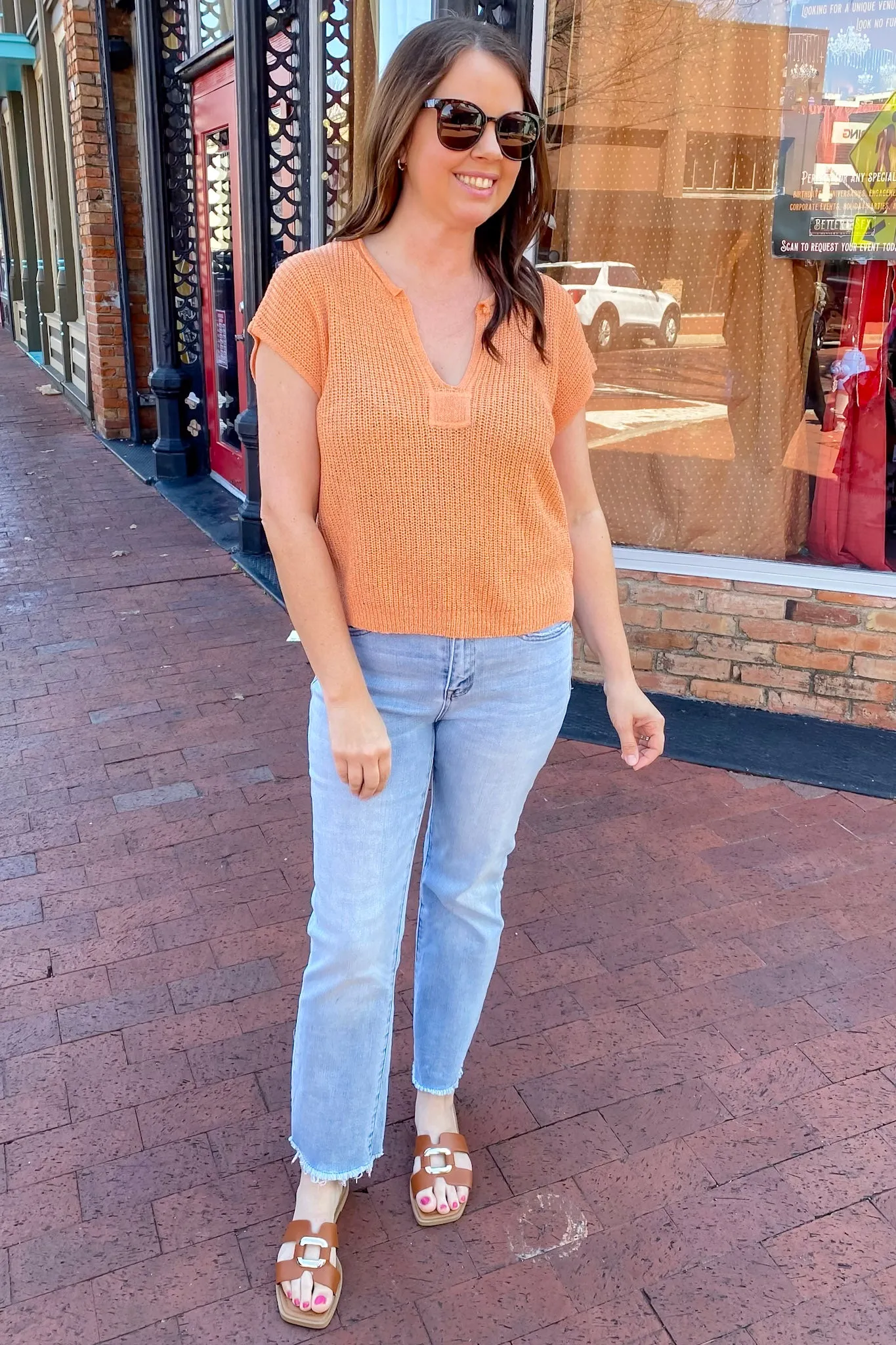 Golden Hour Peach Top