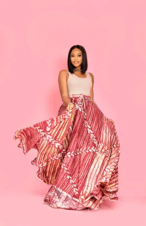 Habiba flared Adire Dress