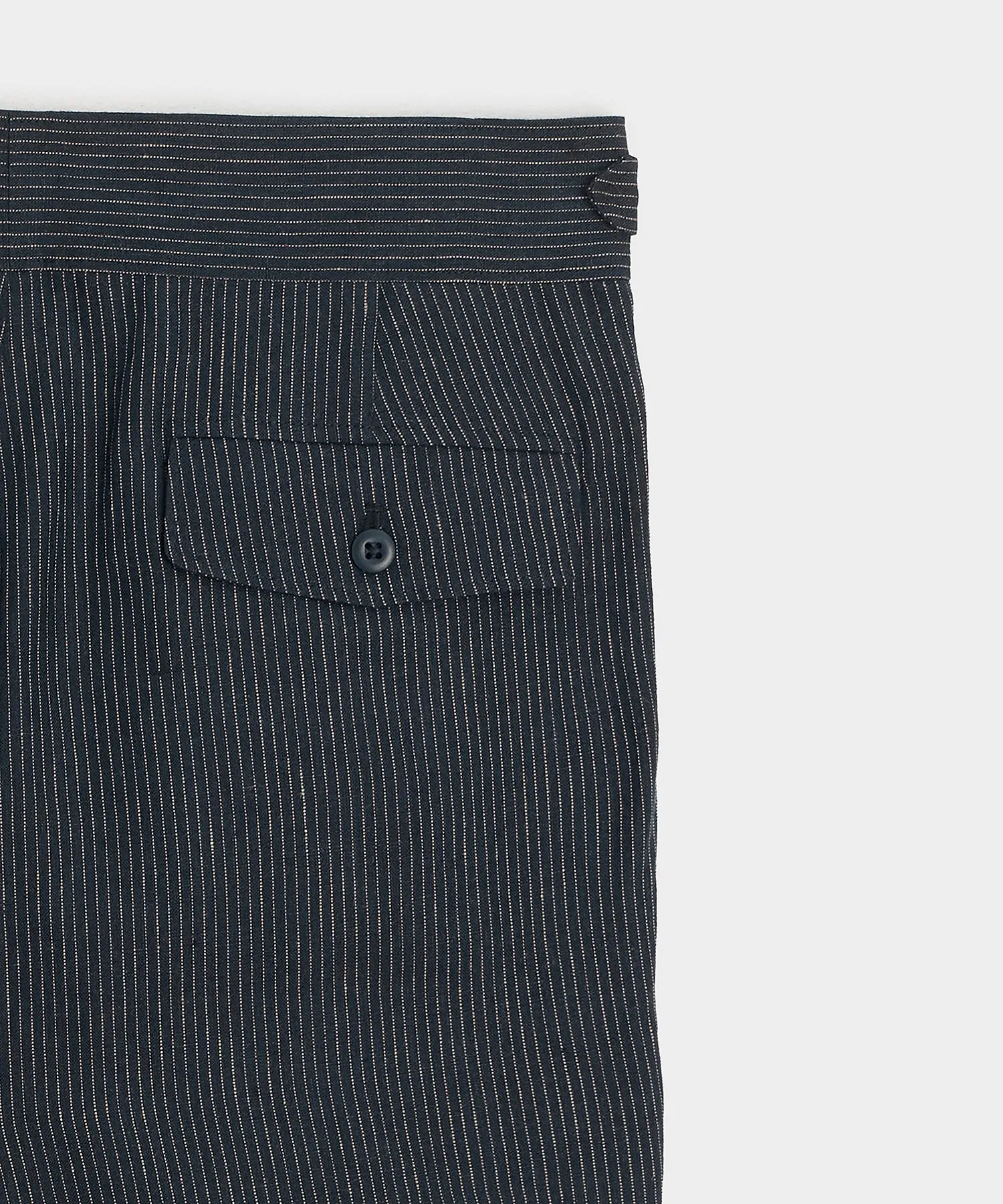 Irish Linen Striped Gurkha Trouser