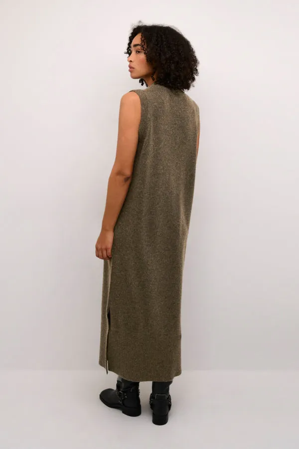 Kaselma Knit Dress - Major Brown Melange