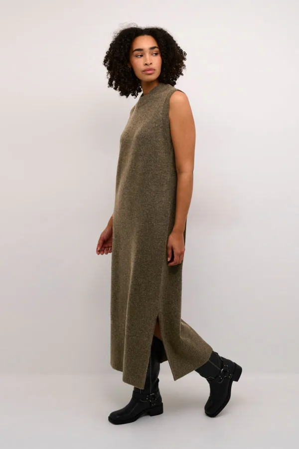 Kaselma Knit Dress - Major Brown Melange