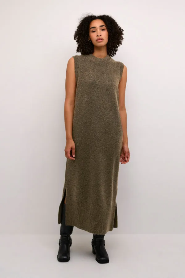 Kaselma Knit Dress - Major Brown Melange