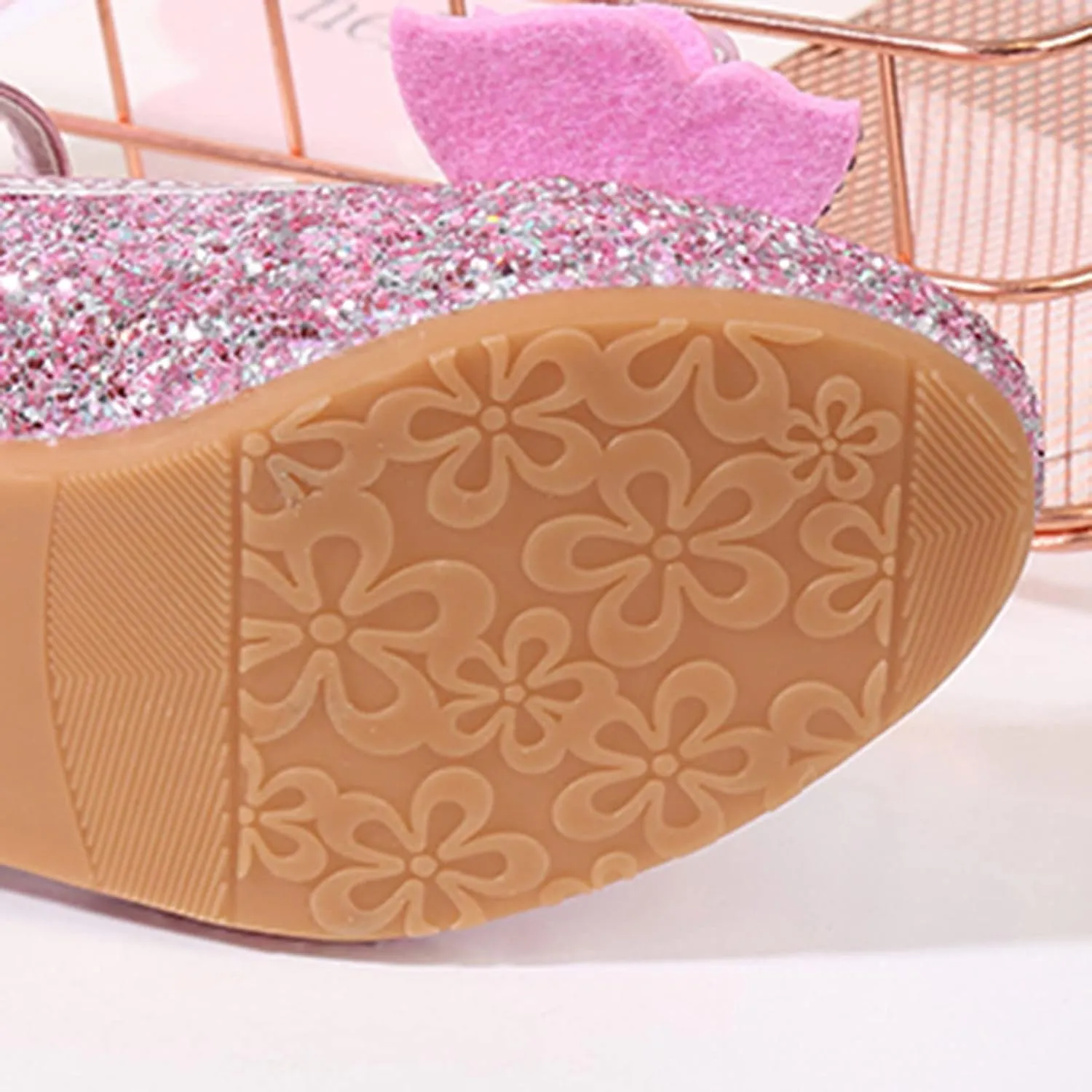 Kids Moccasins Slippers Toddler Little Kid Girls Dress Pumps Glitter Sequins Princess Toddler Shoes Size 7