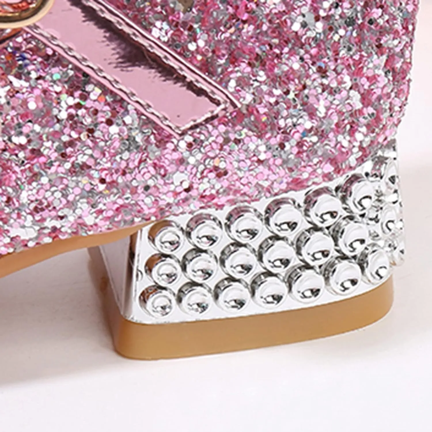 Kids Moccasins Slippers Toddler Little Kid Girls Dress Pumps Glitter Sequins Princess Toddler Shoes Size 7