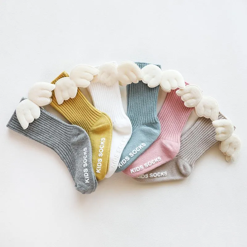 Knitted Angel-Wing Socks - Girls