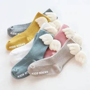 Knitted Angel-Wing Socks - Girls
