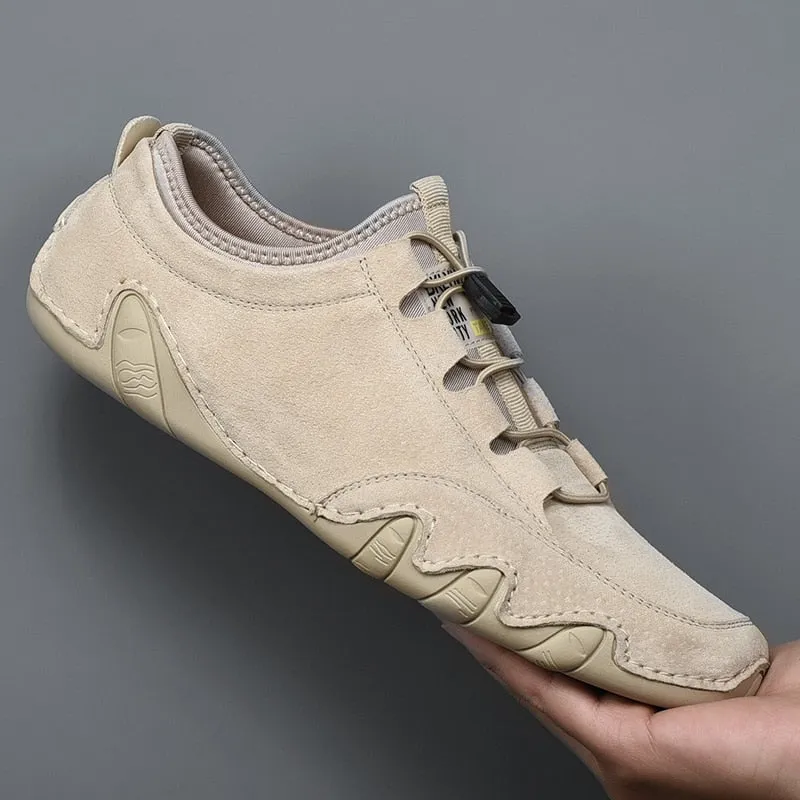 Men Fashion Suede Leather Sneakers Moccasins Loafers Flats