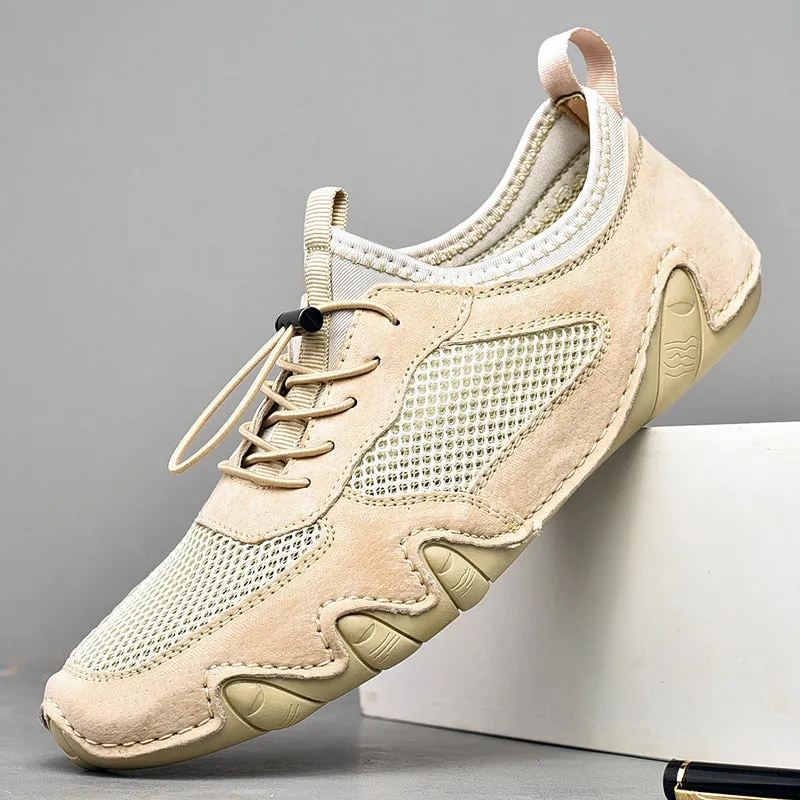 Men Fashion Suede Leather Sneakers Moccasins Loafers Flats