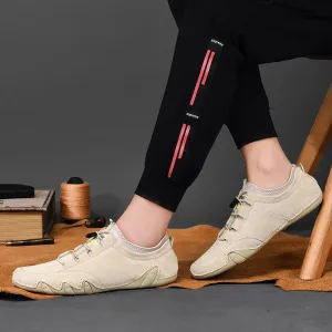 Men Fashion Suede Leather Sneakers Moccasins Loafers Flats