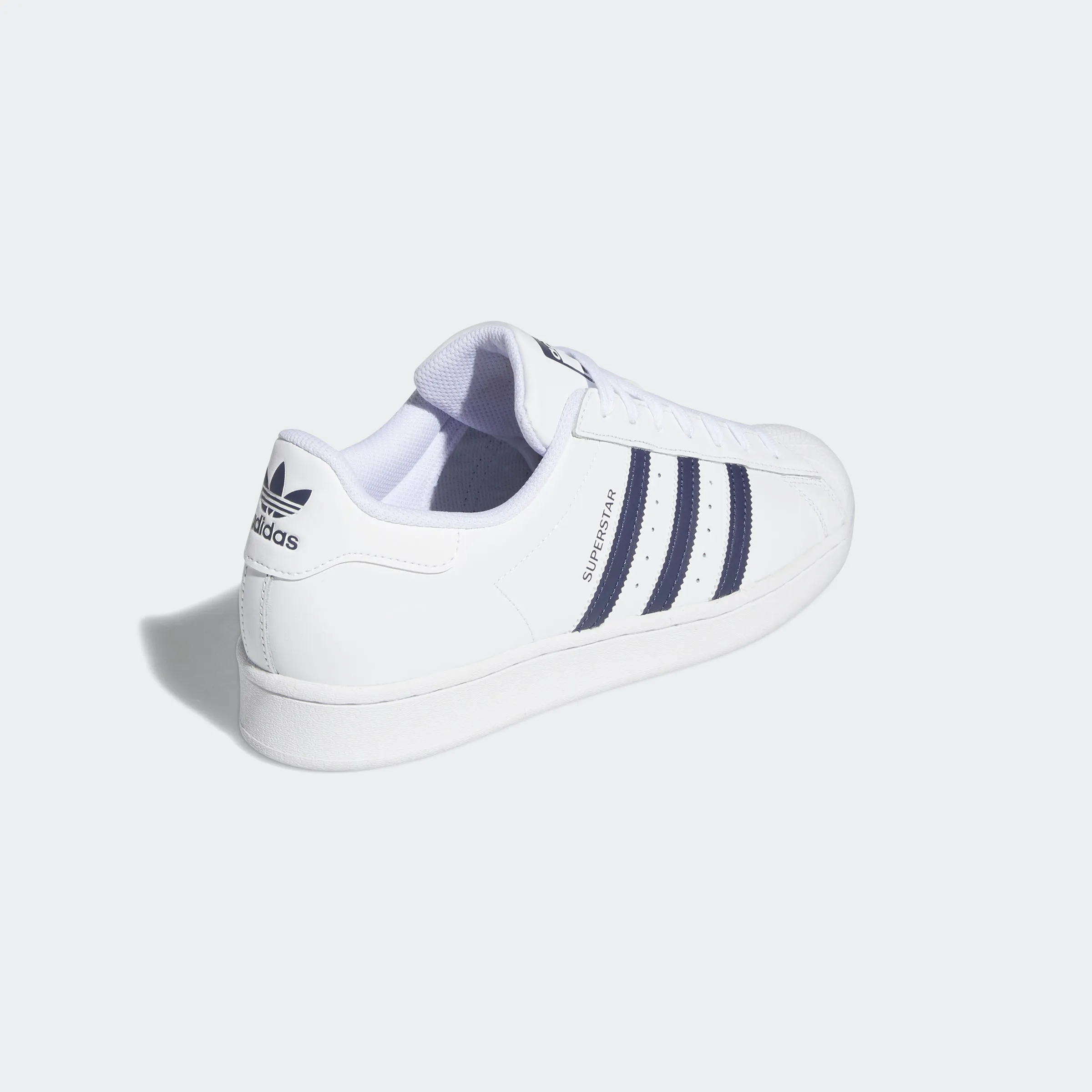 Men's adidas Originals Superstar Shoes White Navy