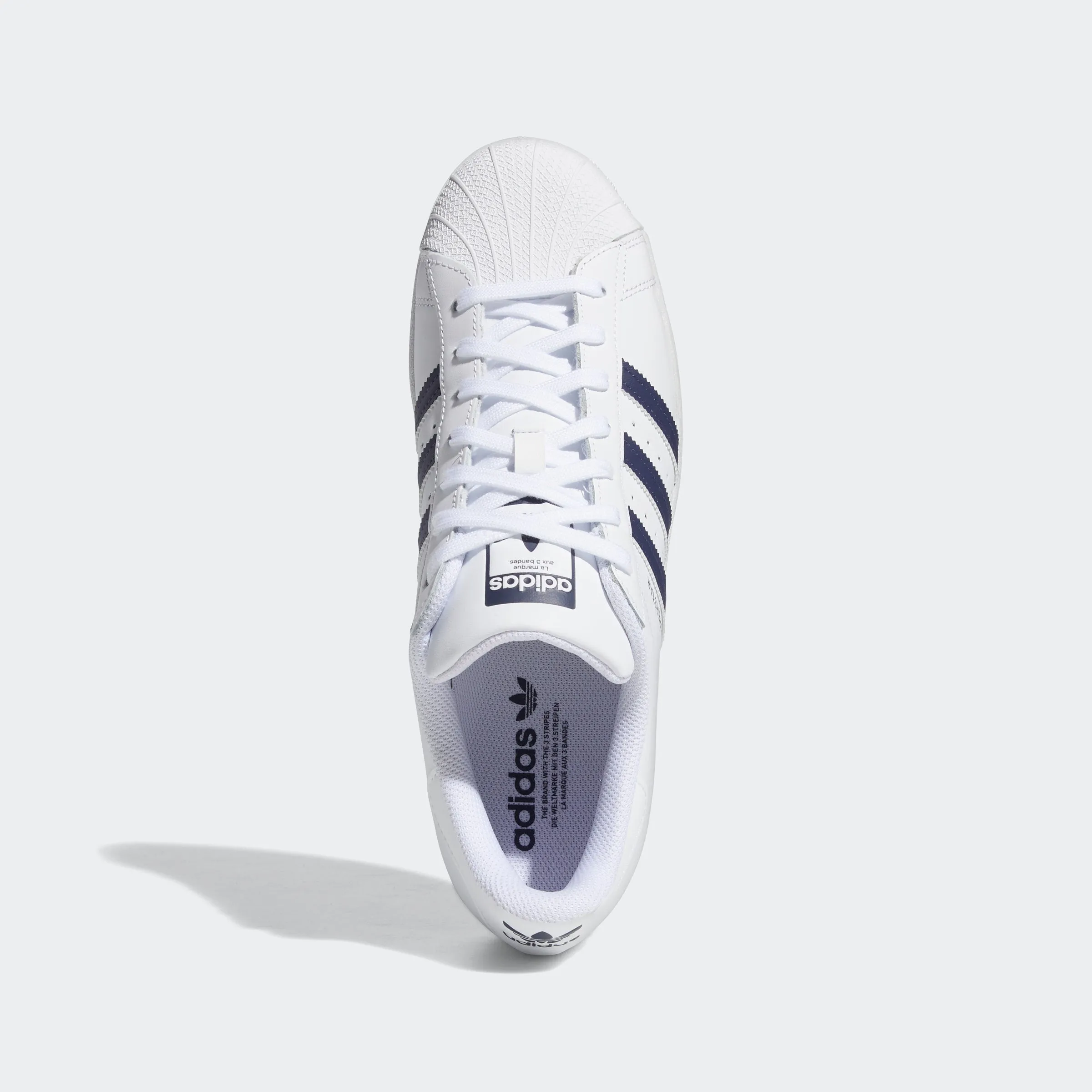 Men's adidas Originals Superstar Shoes White Navy