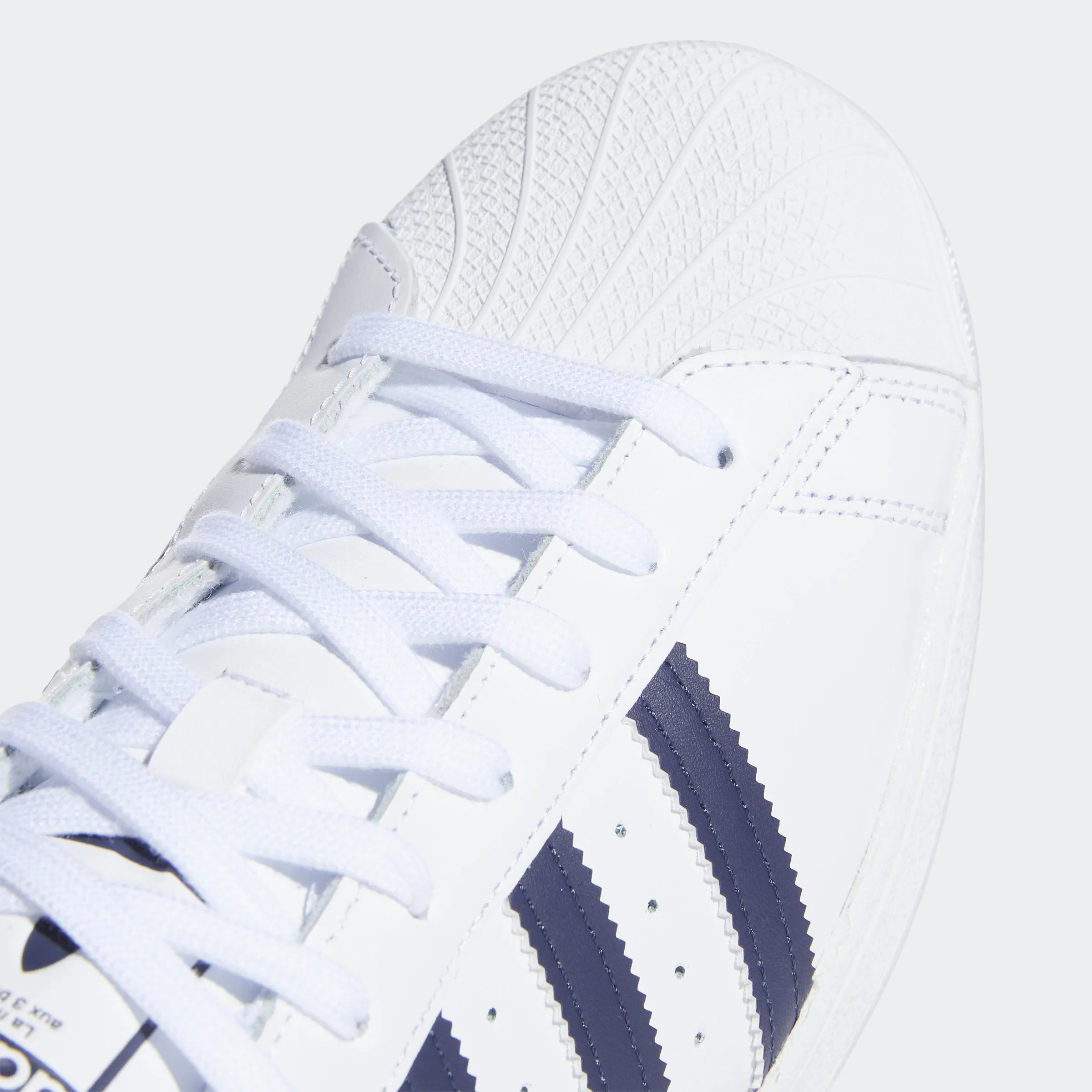 Men's adidas Originals Superstar Shoes White Navy