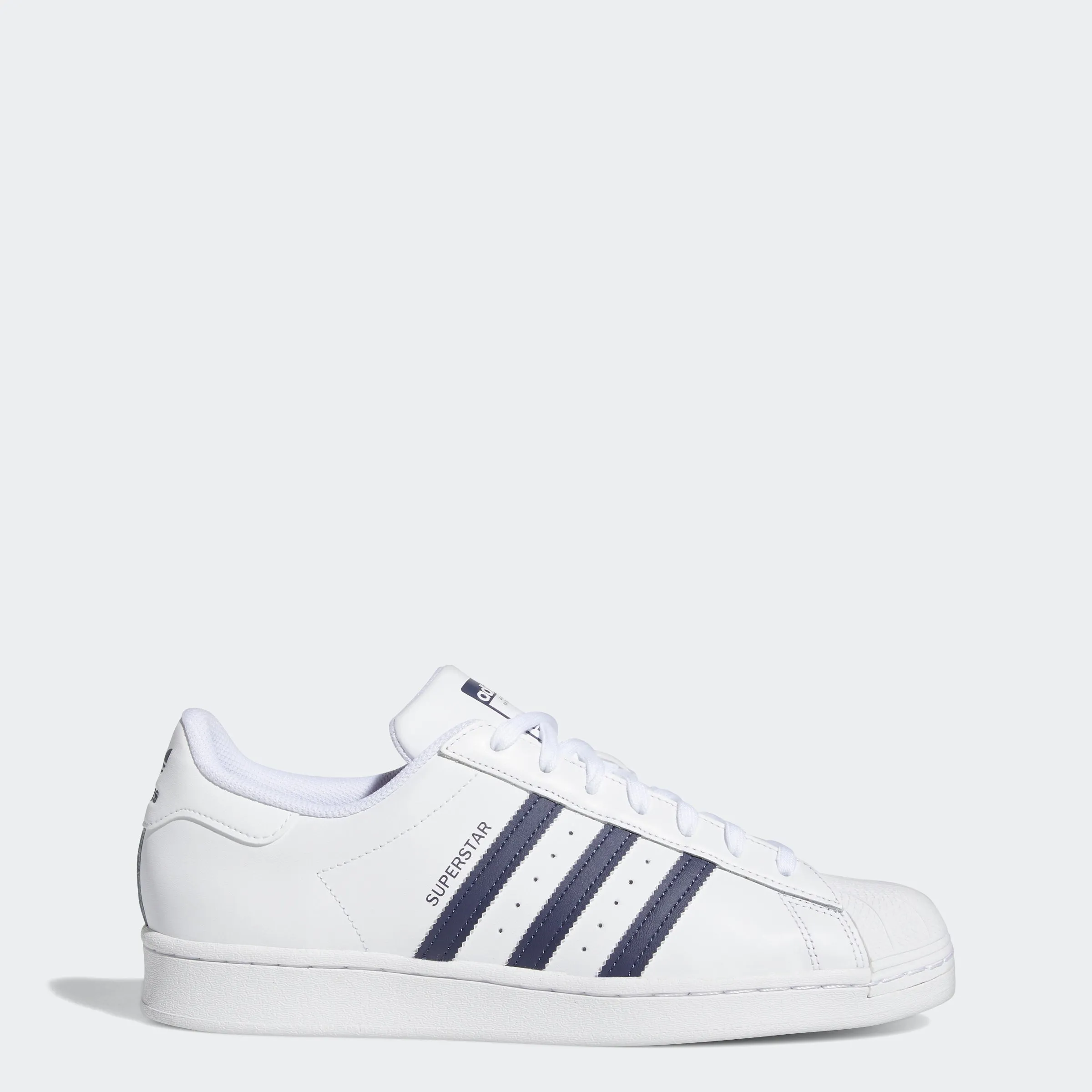 Men's adidas Originals Superstar Shoes White Navy