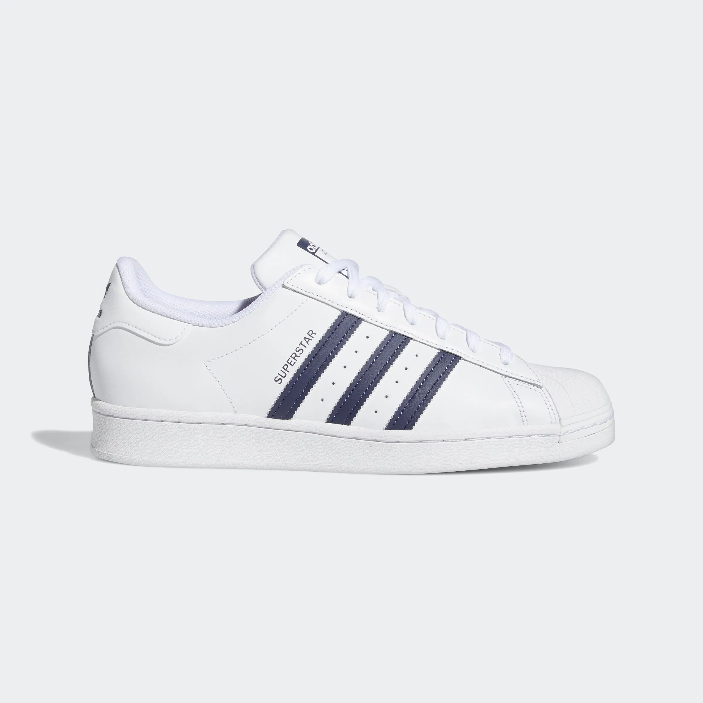 Men's adidas Originals Superstar Shoes White Navy