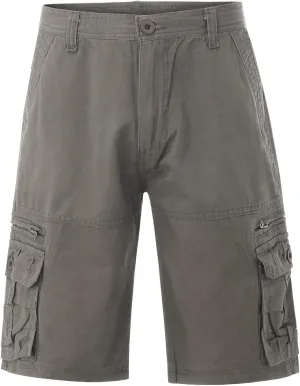 Men's Casual Cargo Shorts Loose Straight Relaxed Fit Hiking Outdoor Pants with Multi Pockets Sports Shorts Trousers