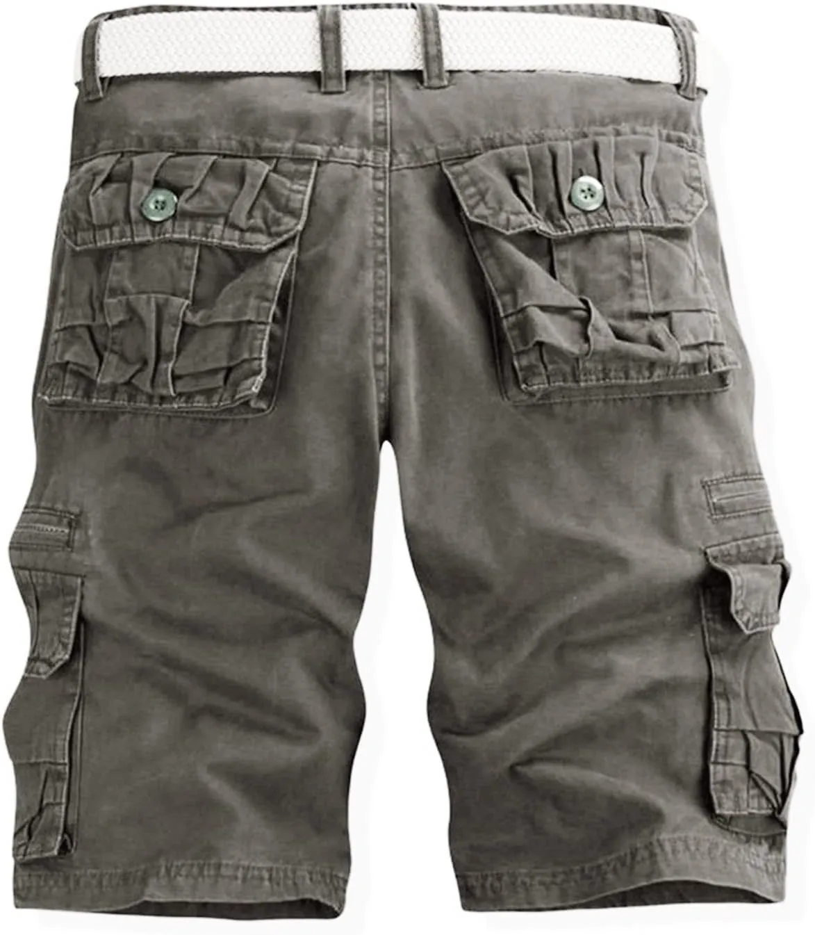 Men's Casual Cargo Shorts Loose Straight Relaxed Fit Hiking Outdoor Pants with Multi Pockets Sports Shorts Trousers