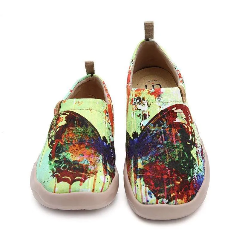 MOTTLED BUTTERFLY Unique Artistic Women Flats