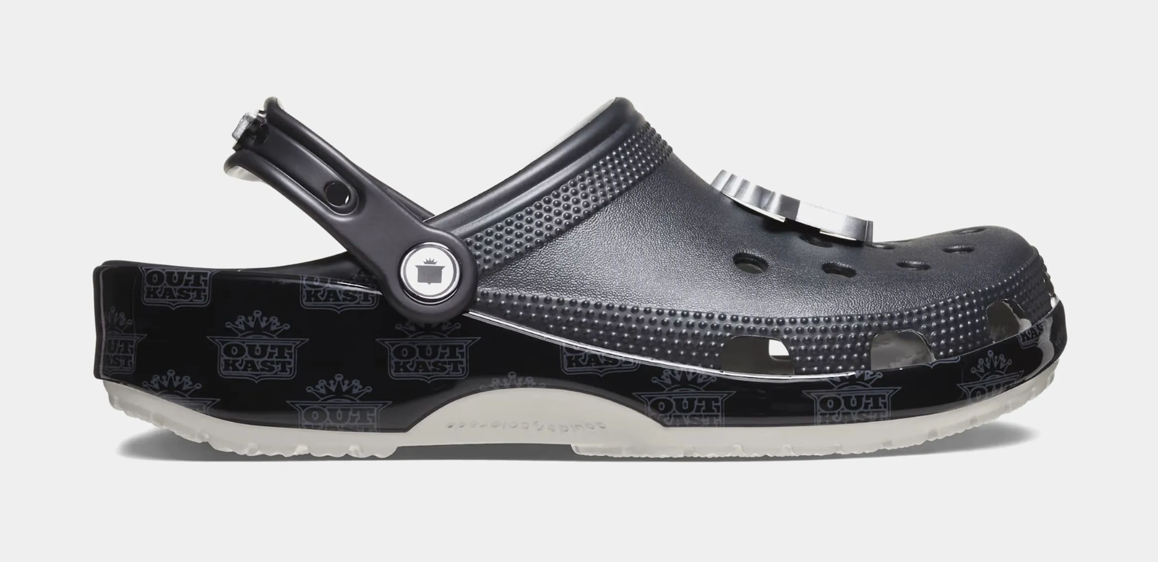 Outkast Classic Clog Mens Sandals (Black/Silver) Free Shipping