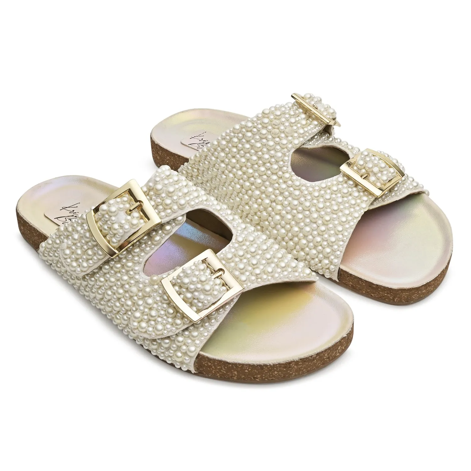 Perla Buckle Slides